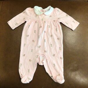 Janie and Jack baby puppy footed one piece